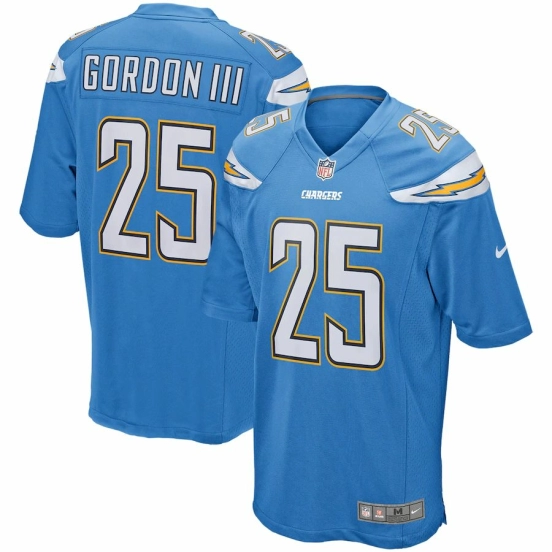 Men's Melvin Gordon Powder Blue Player Limited Team Jersey