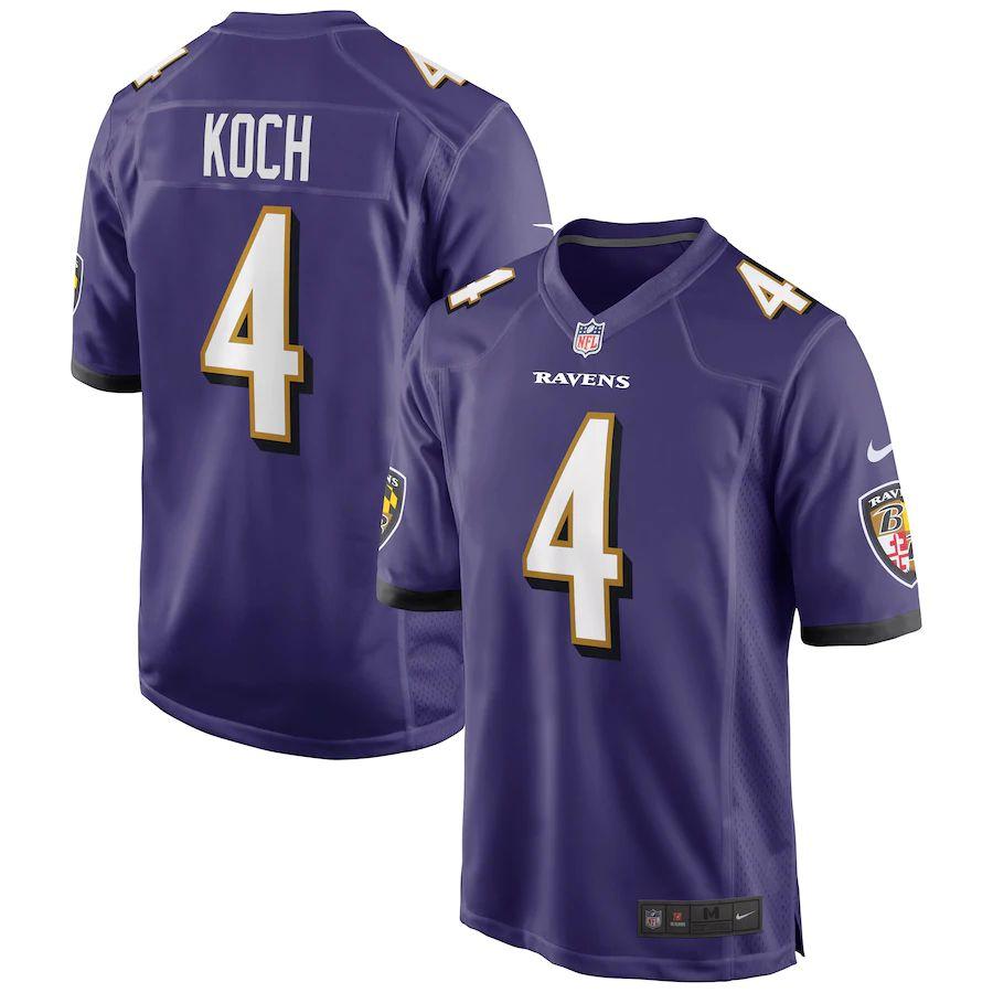 Men's Sam Koch Purple Player Limited Team Jersey