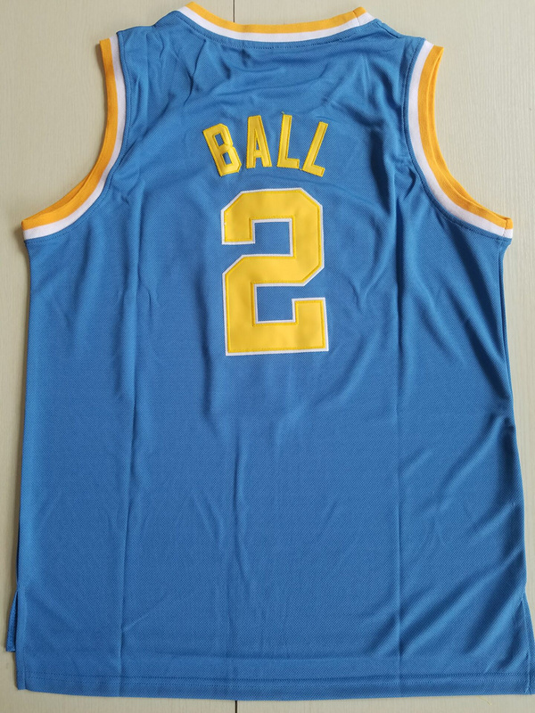 Lonzo Ball 2 UCLA College Light Blue Basketball Jersey
