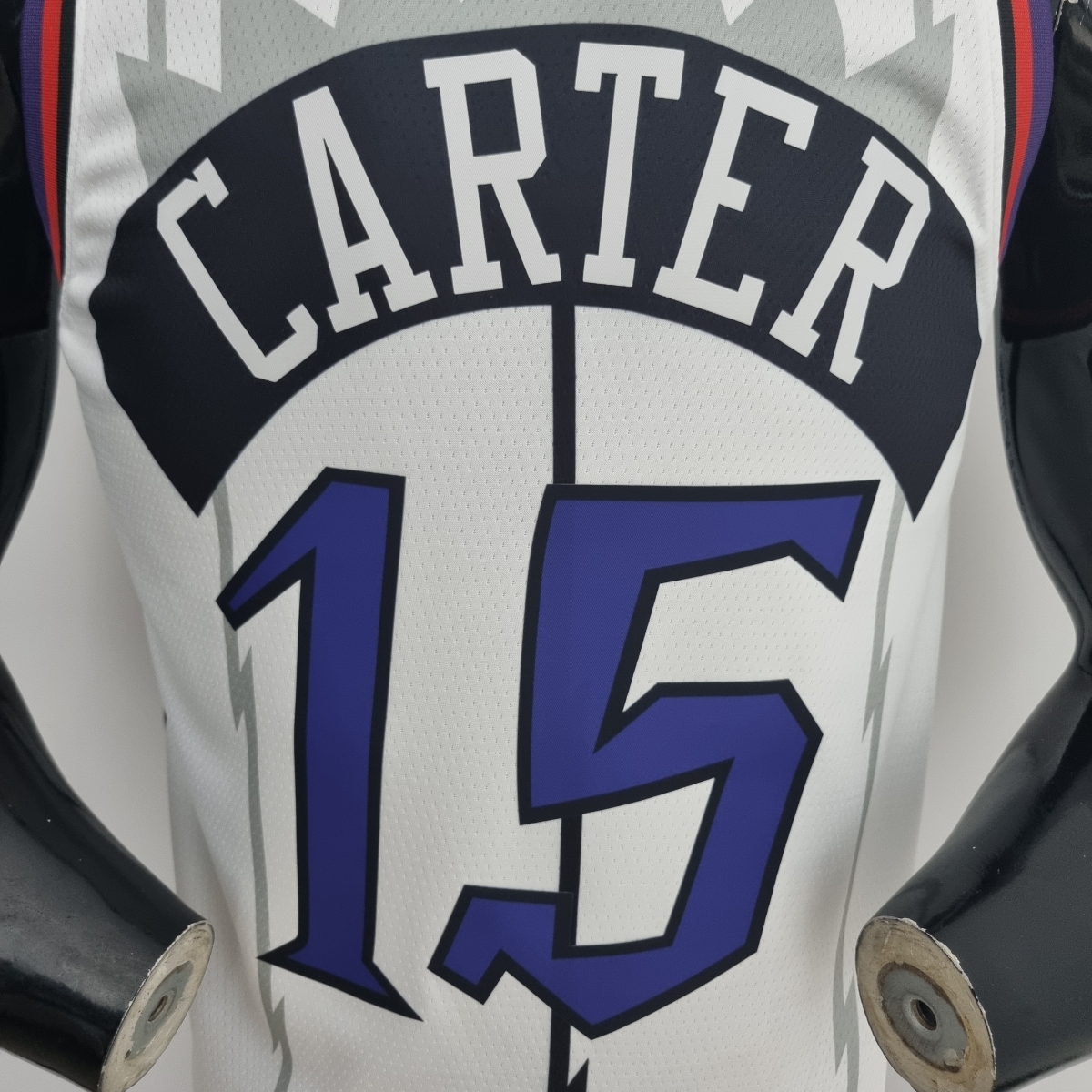 Toronto Raptors CARTER #15 White NBA Jersey