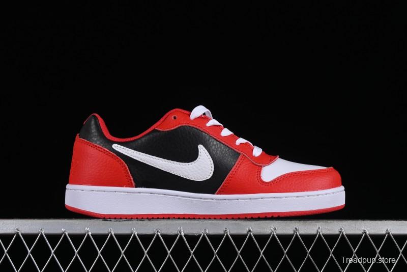 Nike Ebernon Low Premium Black White Low-Top Versatile Breathable Casual Sneakers - AQ1774-101