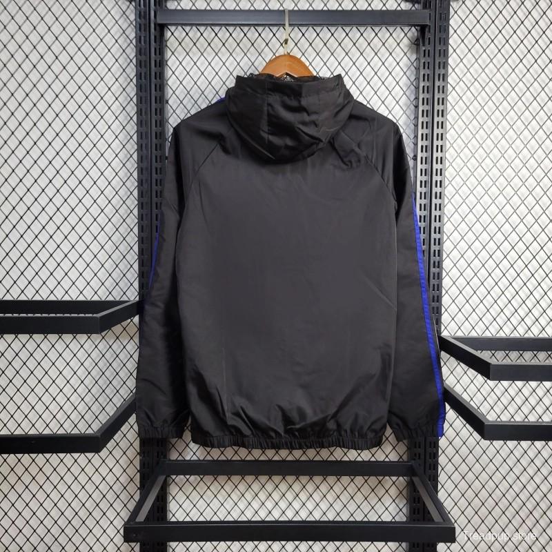 24/25 Juventus Black Windbreaker