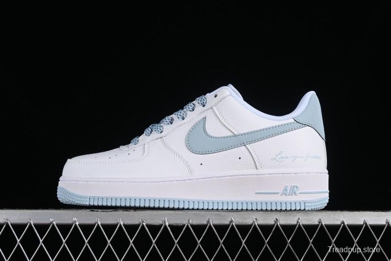 Nike Nocta x Nike Air Force 1 '07 Low "Certified Lover Boy" Ice Blue Classic Low-Top Casual Sneakers - LO1718-061