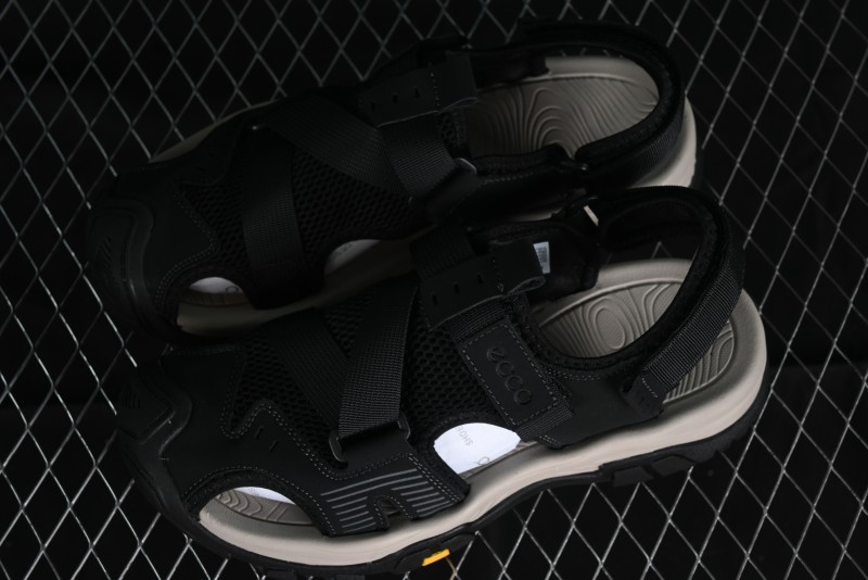 ECCO Offroad Series 2024 Summer Men's Casual Sandals with Soft Leather Upper and Mesh Panels - 63131501001