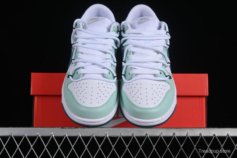 Nike SB Dunk Low White Green Skateboarding Shoes - FD9911-101