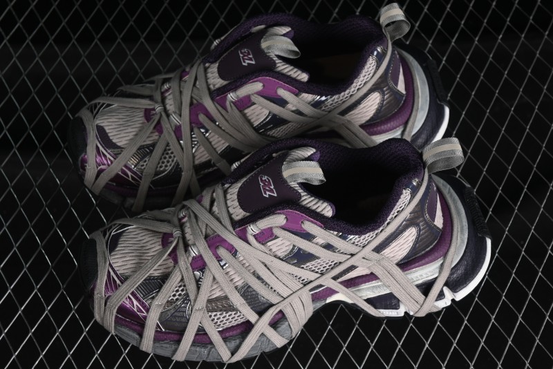 Balenciaga Phantom Sneaker 10th Generation Lace-Up Running Shoes with Transparent Heel Strap - W3XL51269
