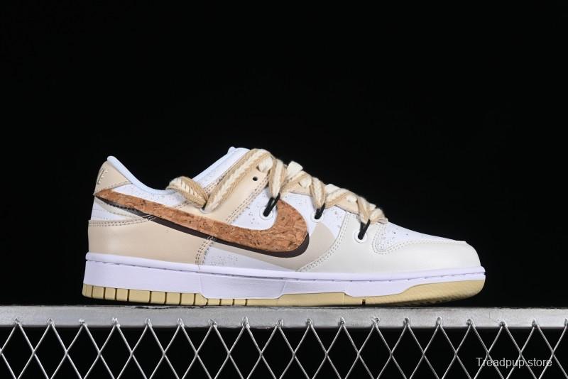 Nike Dunk Low Panda Prank Universe Exploration - Star Exploration Mocha SB Strap Low-top Casual Skate Shoes - DV0833-100