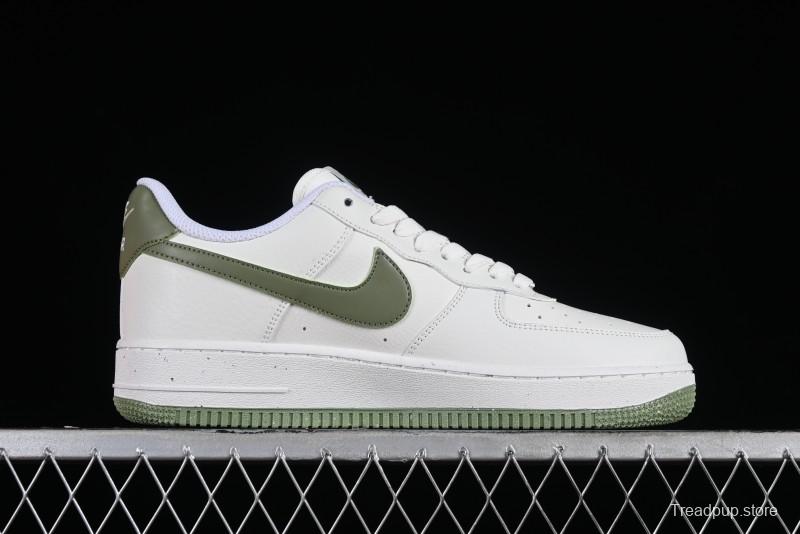 Nike Air Force 1 '07 Low Casual Sneakers in White Green - DV3808-106