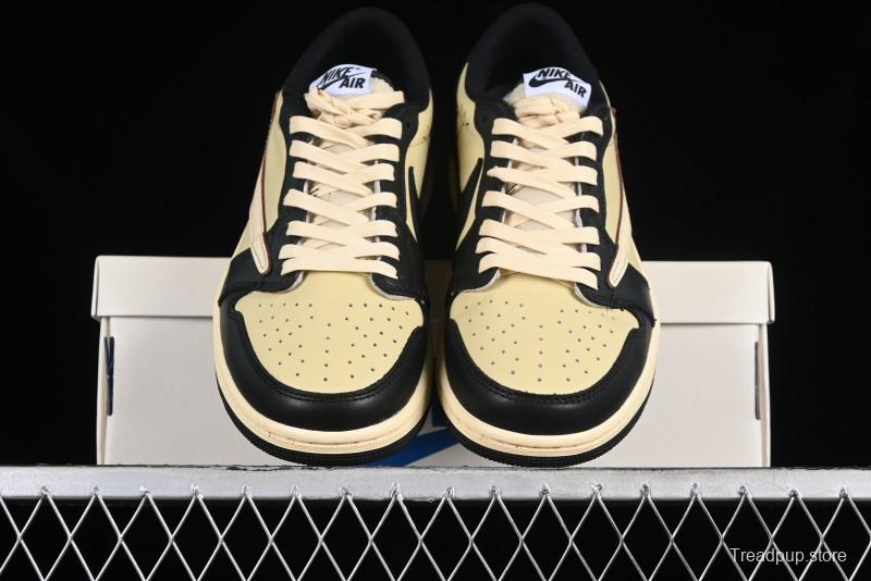Nike Travis Scott x Air Jordan 1 Low OG AJ1 Reverse Swoosh Sneakers - DM7866-201