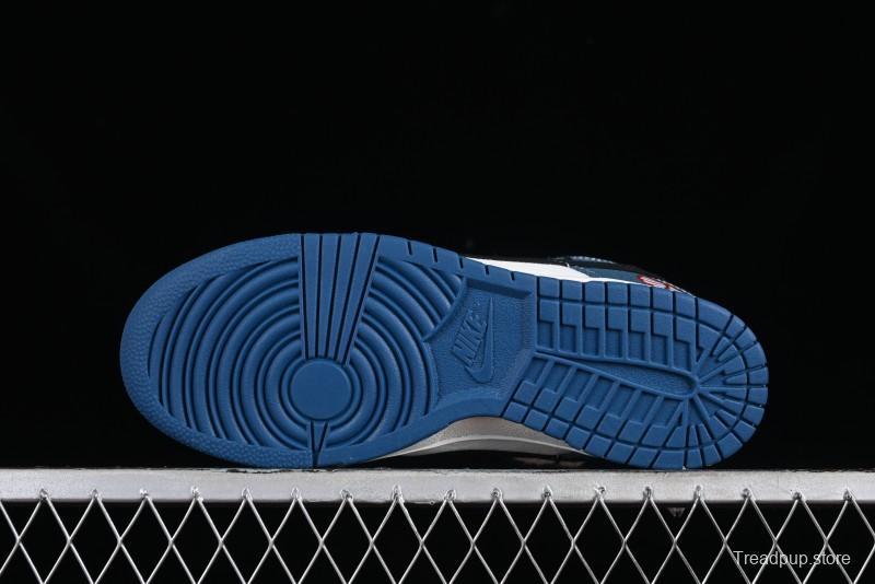 Nike Dunk Low Retro High Street Style Sashiko Stitch Hemp Rope Deconstructed SB Lace-Up Low-Top Casual Sneakers - DV0834-101