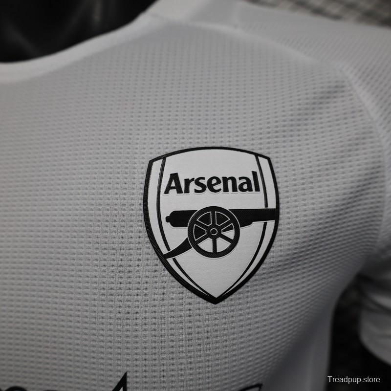 Player Version 25/26 Arsenal White with Emirates Sponsor Jersey