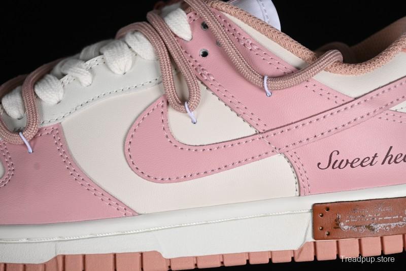 Nike Dunk Low ESS Custom Edition Rose Pink Retro Sweetheart Low-Top Casual Sneakers - DD1503-118