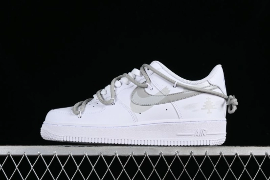 Nike Air Force 1 '07 Low Custom Anime Theme Spray-Painted Swoosh Casual Sneakers - ZH0316-016