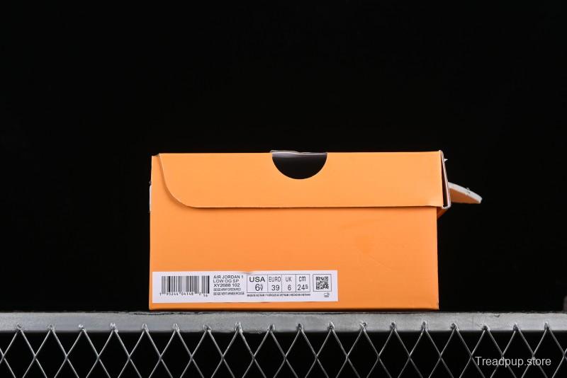 Nike Travis Scott x Fragment Design x Air Jordan 1 Low OG SP AJ1 LV Collaboration Sneakers - XY2688-102