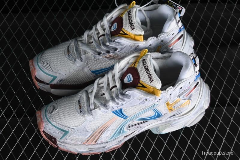 Balenciaga Runner Kith Four Color Retro Casual Sneakers - W3RBMU9754