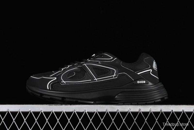 Dior B30 Sneakers with Reflective CD30 Logo and Lightweight Rubber Sole - CD30