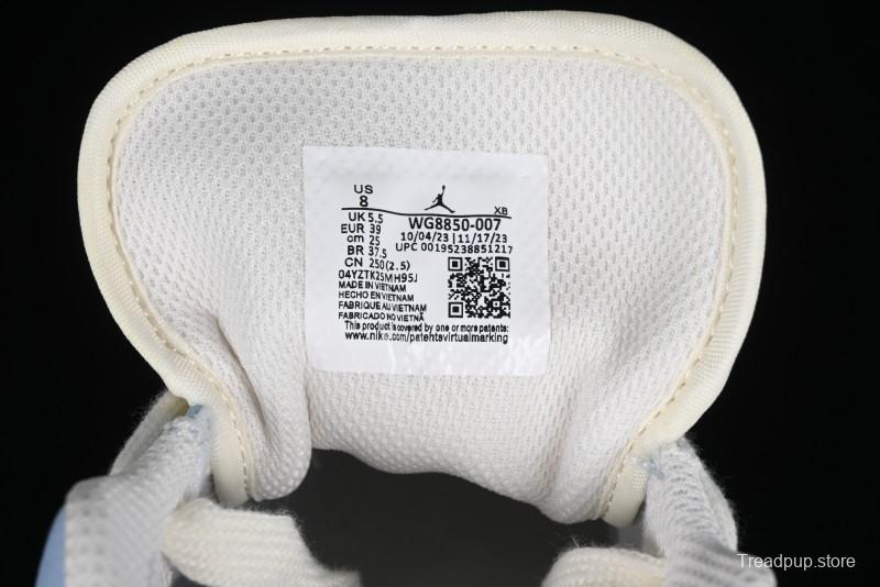 Nike Air Jordan 1 Low Stussy Collaboration - Blue Gold Custom High-End Basketball Shoes - WG8850-007