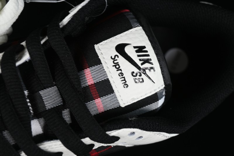 Nike SB Dunk Low Supreme Plaid Colorway Low-Top Casual Skateboarding Shoes - SP1098-071