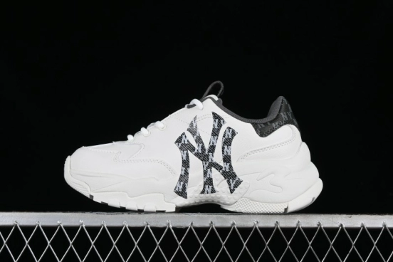 New York Yankees MLB Bigball Chunky Denim Monogram Platform Sandals - 3ASHBDM4N50BKS