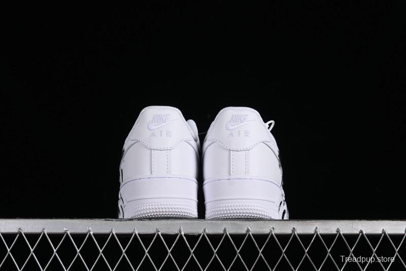 Nike Air Force 1 '07 Low Custom Hand-Painted 2D Industrial Scene Casual Sneakers - 315122-311