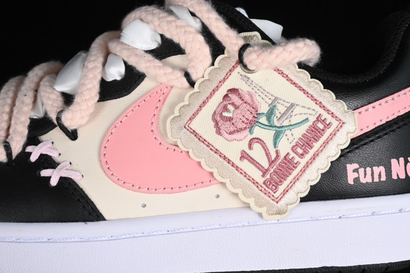 Nike Court Borough Low 2 Berry Worry Playful Cute Trendy Retro Low-Top Casual Sneakers - BQ5448-110