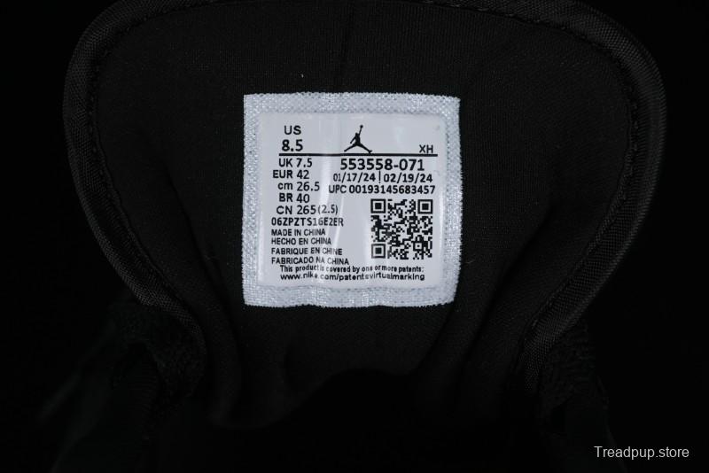 Nike Air Jordan 1 Low AJ1 Black Gold Hook Casual Sneakers - 553558-071