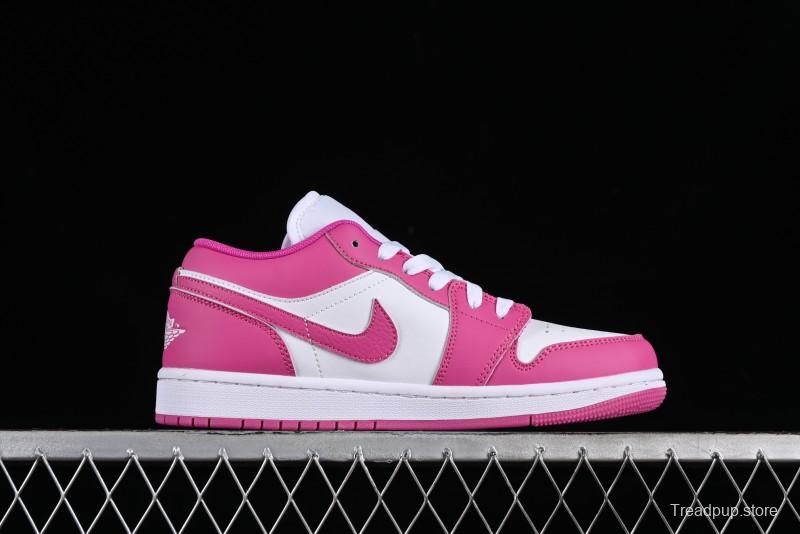 Nike Air Jordan 1 Low AJ1 Rose Pink Low-Top Casual Lifestyle Sneakers - FV8486-600