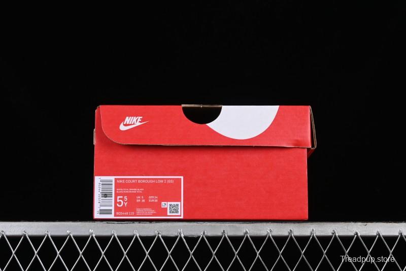 Nike Court Borough Low 2 Retro Casual Sneakers in Dark Pink and Black - BQ5448-115