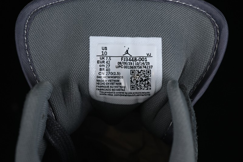Nike Air Jordan 1 Mid Basketball Shoes in Space Gray - FJ3448-001