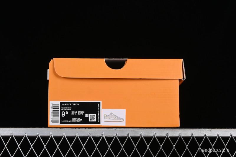 Nike Air Force 1 '07 Low V Collaboration - Khaki Mini Swoosh Low-Top Casual Sneakers - SJ2088-001