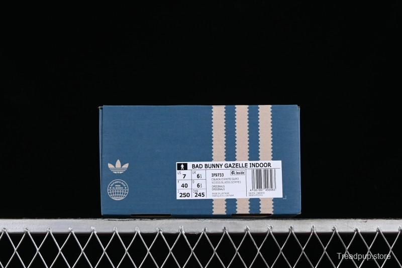 Adidas Originals Gazelle Indoor Bad Bunny Retro Low-Top Sneakers with Non-Slip and Wear-Resistant Sole - IF9733