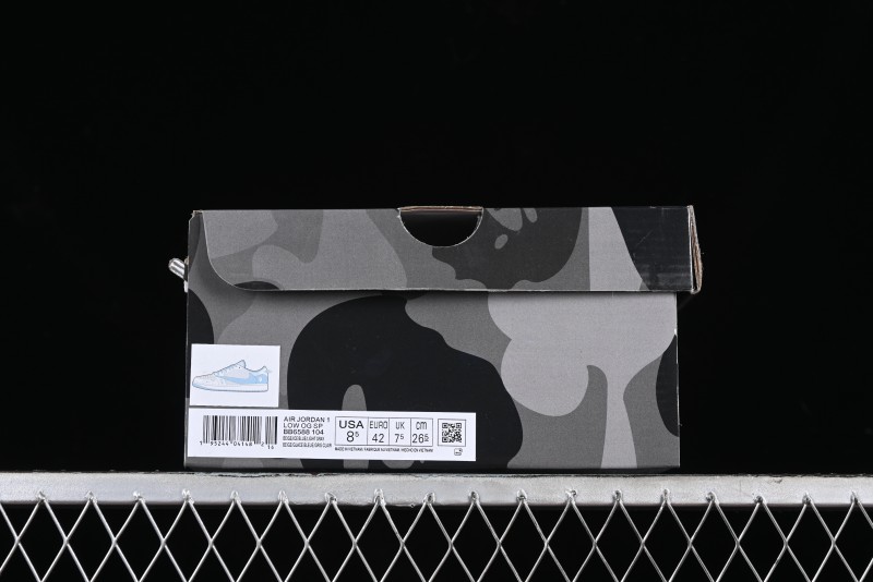 Nike Travis Scott x Fragment Design x Air Jordan 1 Low OG SP AJ1 LV Collaboration Deep Blue Low-Top Casual Sneakers - BB6588-104