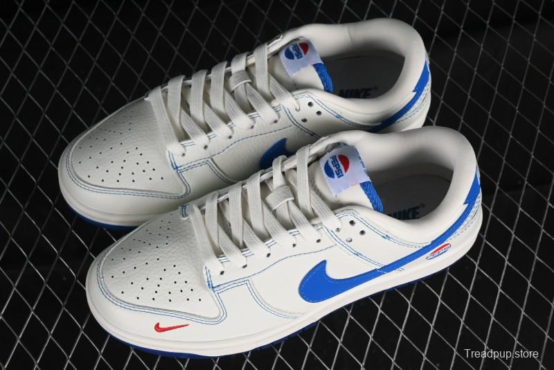 Nike SB Dunk Low Pepsi Anniversary Premium Custom Low-Top Casual Skate Shoes - XB3802-349