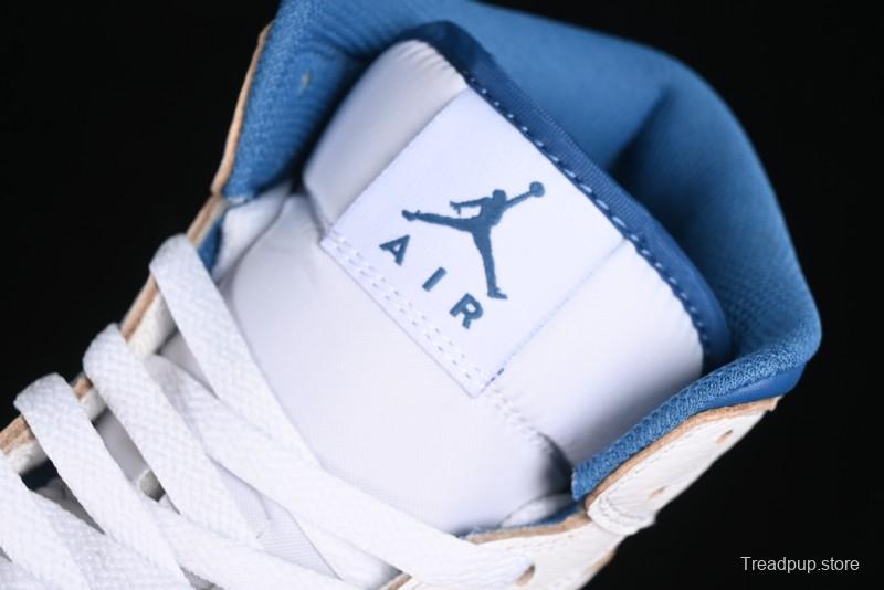 Nike Air Jordan 1 Mid Basketball Shoes Industrial Blue - FN5215-141