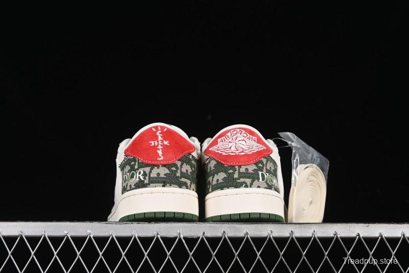 Nike Travis Scott x Fragment Design x Air Jordan 1 Low OG SP AJ1 Low-top Casual Sneakers - XY2688-114