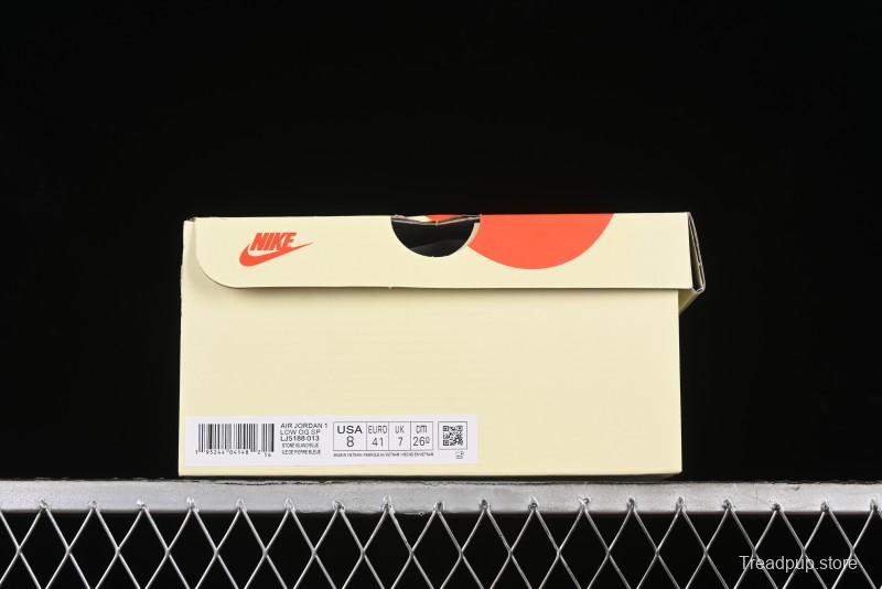 Nike Travis Scott x Fragment Design x Air Jordan 1 Low OG SP AJ1 Retro Sneakers - LJ5188-013