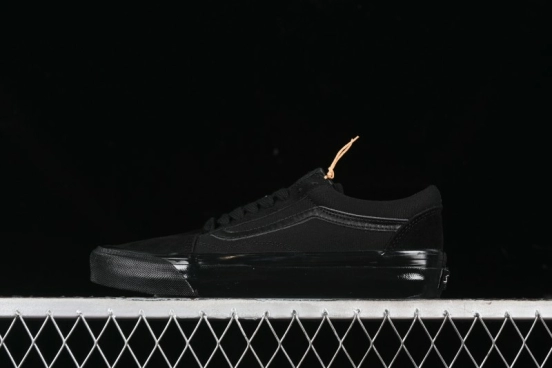 Vans Old Skool Premium Black Suede Retro Skate Shoes - VN000CXTBKA