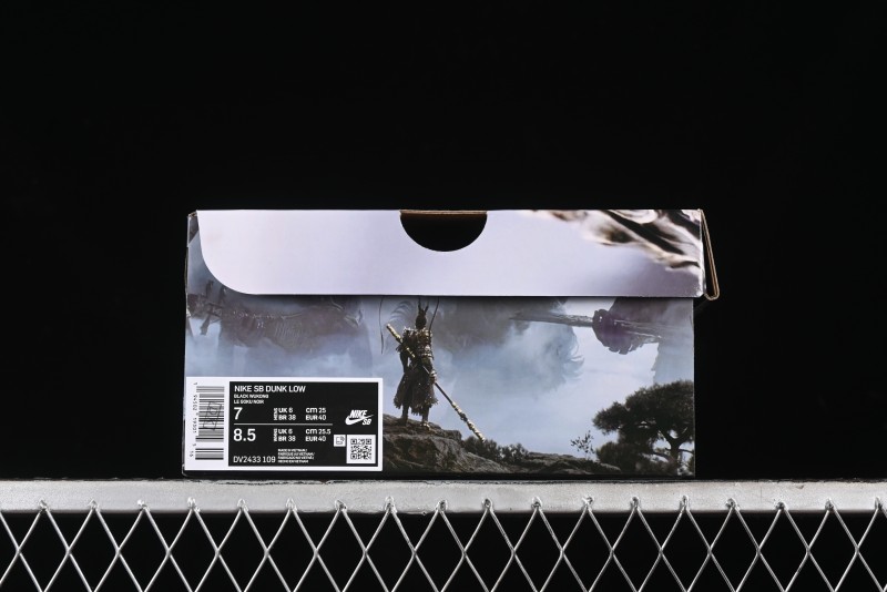 Nike Dunk Low Retro Deconstructed Casual Sneakers with Cloud and Dragon Patterns Inspired by Black Myth: Wukong Game - DV2433-109