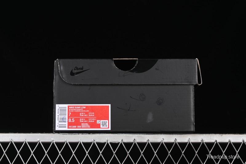 Nike SB Dunk Low Comme des Garcons Collaboration - Off-White Blue Swoosh Anniversary Custom Low-Top Casual Sneakers - KK1888-008