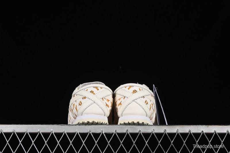 Onitsuka Tiger Mexico 66 Low-Top Leisure Running Shoes with Full-Grain Leather Upper - 1183B785-100