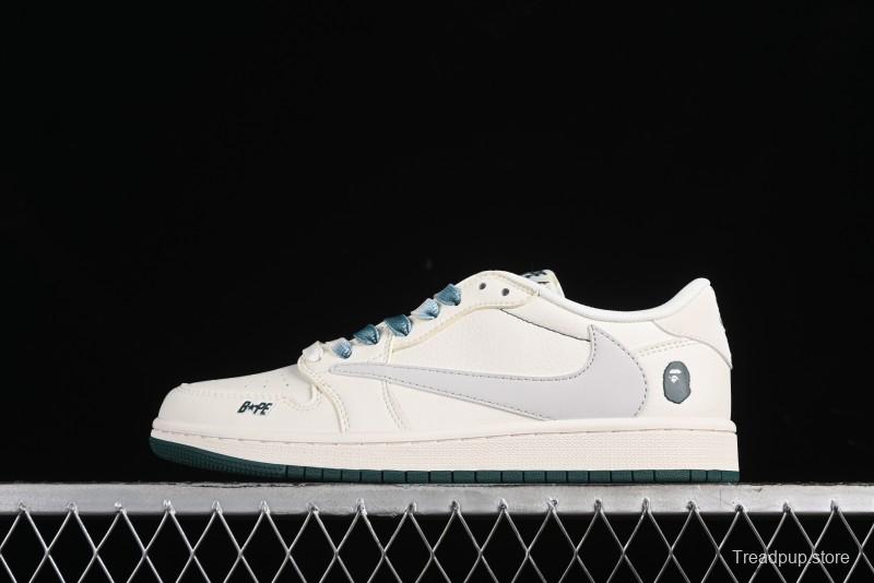 Nike Travis Scott x Fragment Design x Air Jordan 1 Low AJ1 Bape Collaboration - XY2688-100