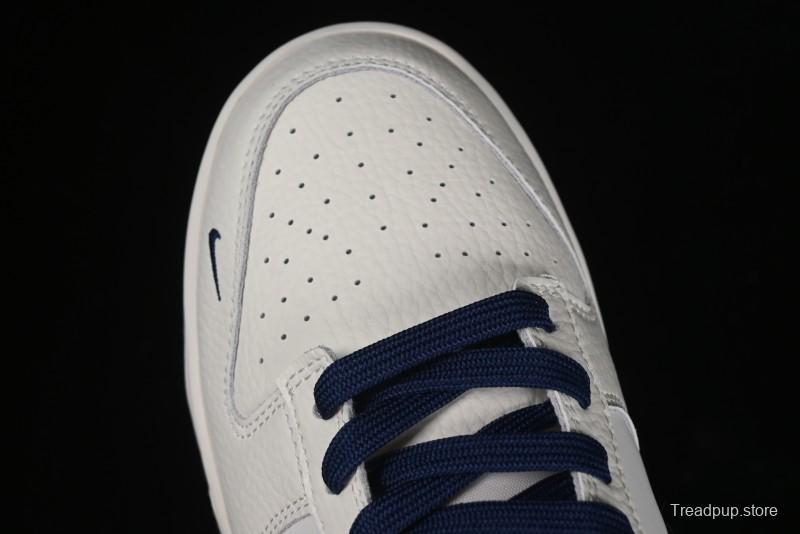 Nike SB Dunk Low Comme des Garcons Collaboration - Off-White Blue Swoosh Anniversary Custom Low-Top Casual Sneakers - KK1888-008
