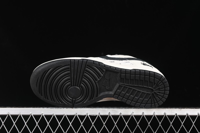 Nike SB Dunk Low Stussy Collaboration - Anniversary High-End Custom Low-Top Casual Sneakers - XY1688-016