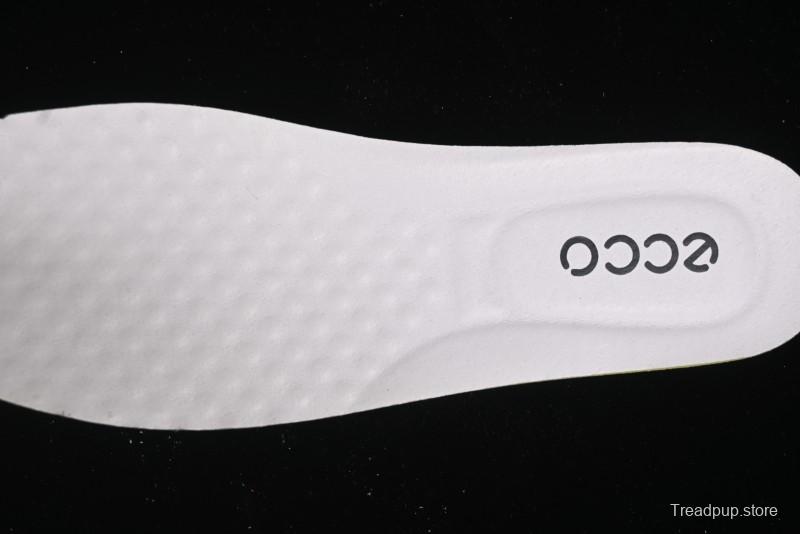 Ecco Street Light Series Autumn Height-Increasing Round-Toe Versatile Casual White Sneakers - 63311901001