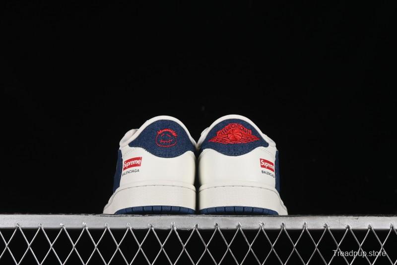 Nike Travis Scott x Fragment Design x Air Jordan 1 Low OG SP AJ1 Supreme Collaboration - JH6088-608