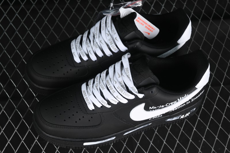 Nike Air Force 1 '07 Low Graffiti White Black Casual Sneakers - CW2288-017