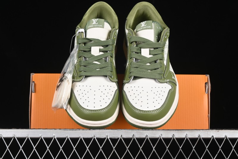 Nike Travis Scott x Fragment Design x Air Jordan 1 Low OG SP AJ1 LV Collaboration - LX1988-105