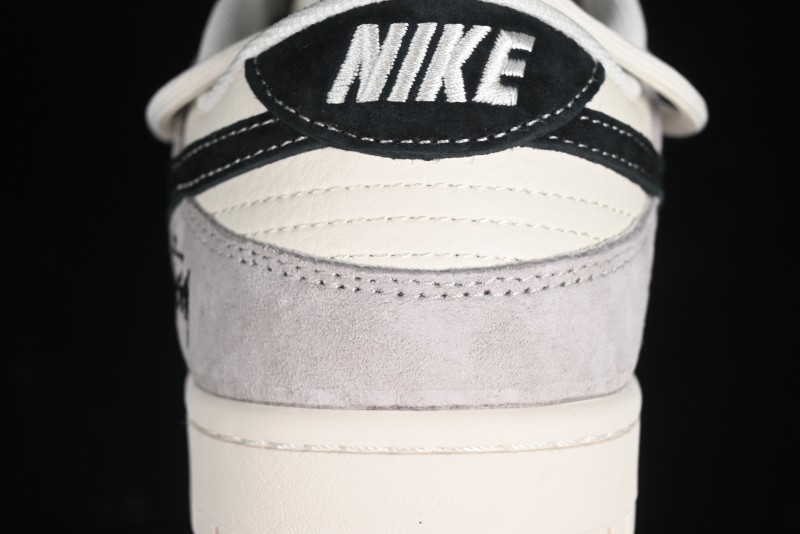 Nike SB Dunk Low Stussy Bandana Black Swoosh Anniversary Custom Low-Top Casual Skate Shoes - SJ2068-306