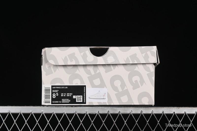 Nike Air Force 1 '07 Low Supreme The North Face Collaboration - Beige Grey Low-Top Casual Sneakers - XZ1996-710