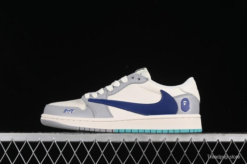 Nike Travis Scott x Fragment Design x Air Jordan 1 Low OG SP AJ1 Bape Collaboration - LJ5188-021